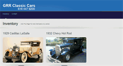 Desktop Screenshot of grrclassiccars.com
