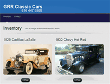 Tablet Screenshot of grrclassiccars.com